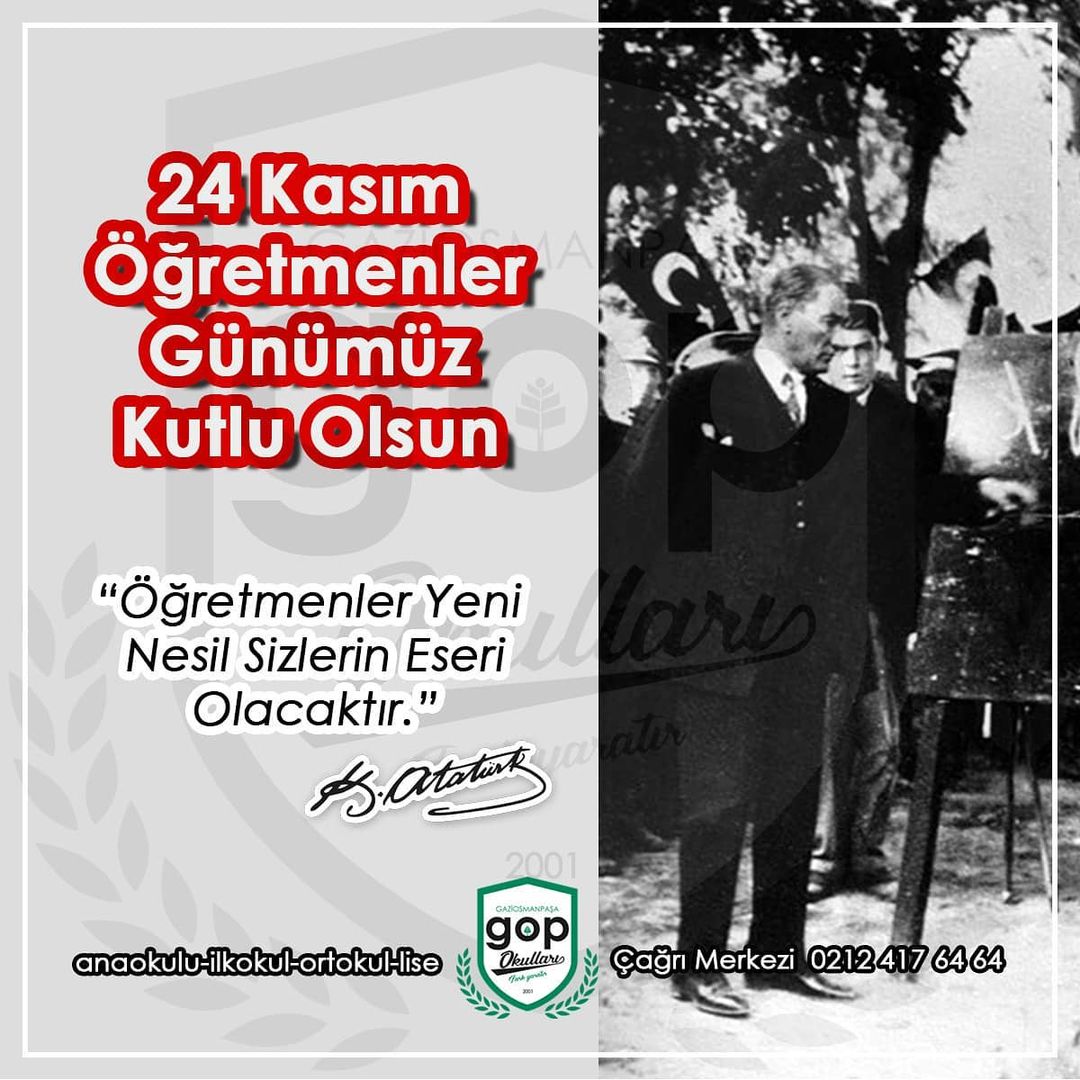 24 Kasım Öğretmenler Günü Kutlu Olsun