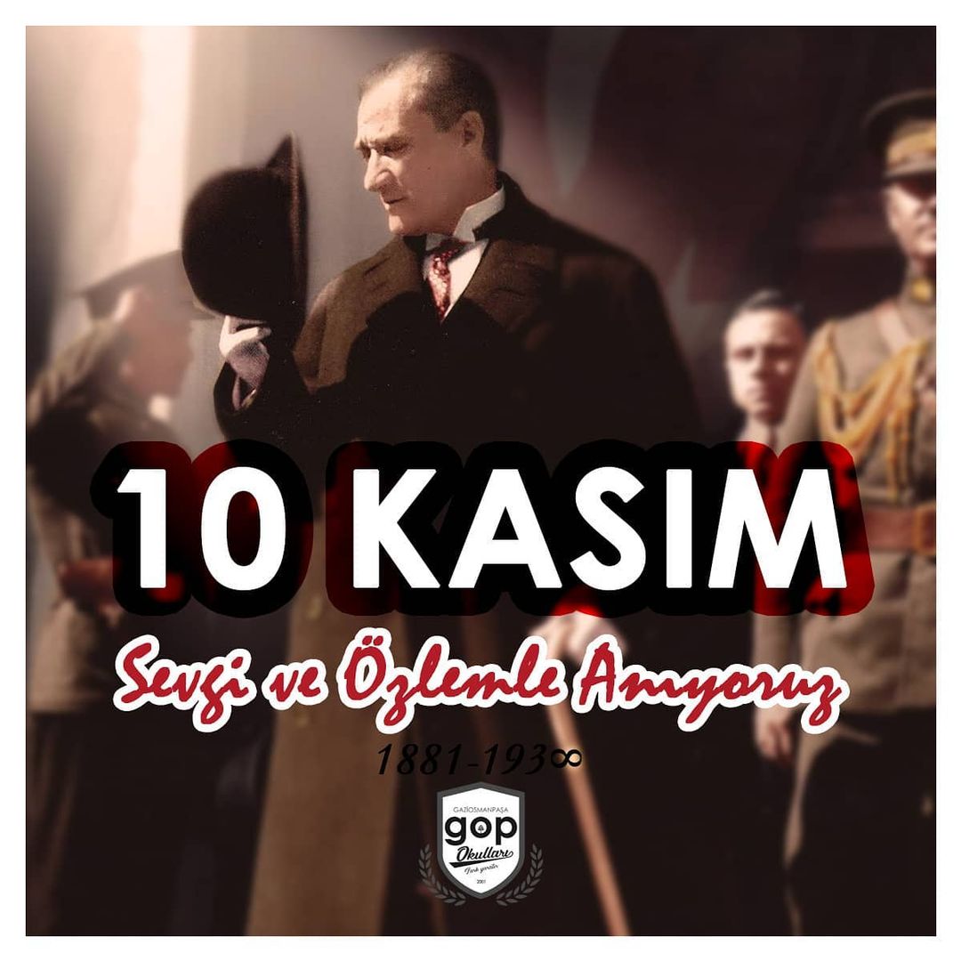 Cumhuriyetimizin Kurucusu Mustafa Kemal Atatürk'ü saygı, minnet ve özlemle anıyoruz