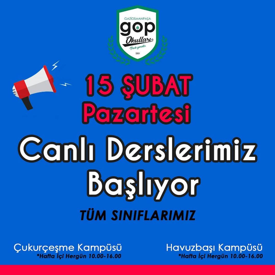 Tüm Sınıflar İçin Uzaktan Eğitim Derslerimize Başlıyoruz.