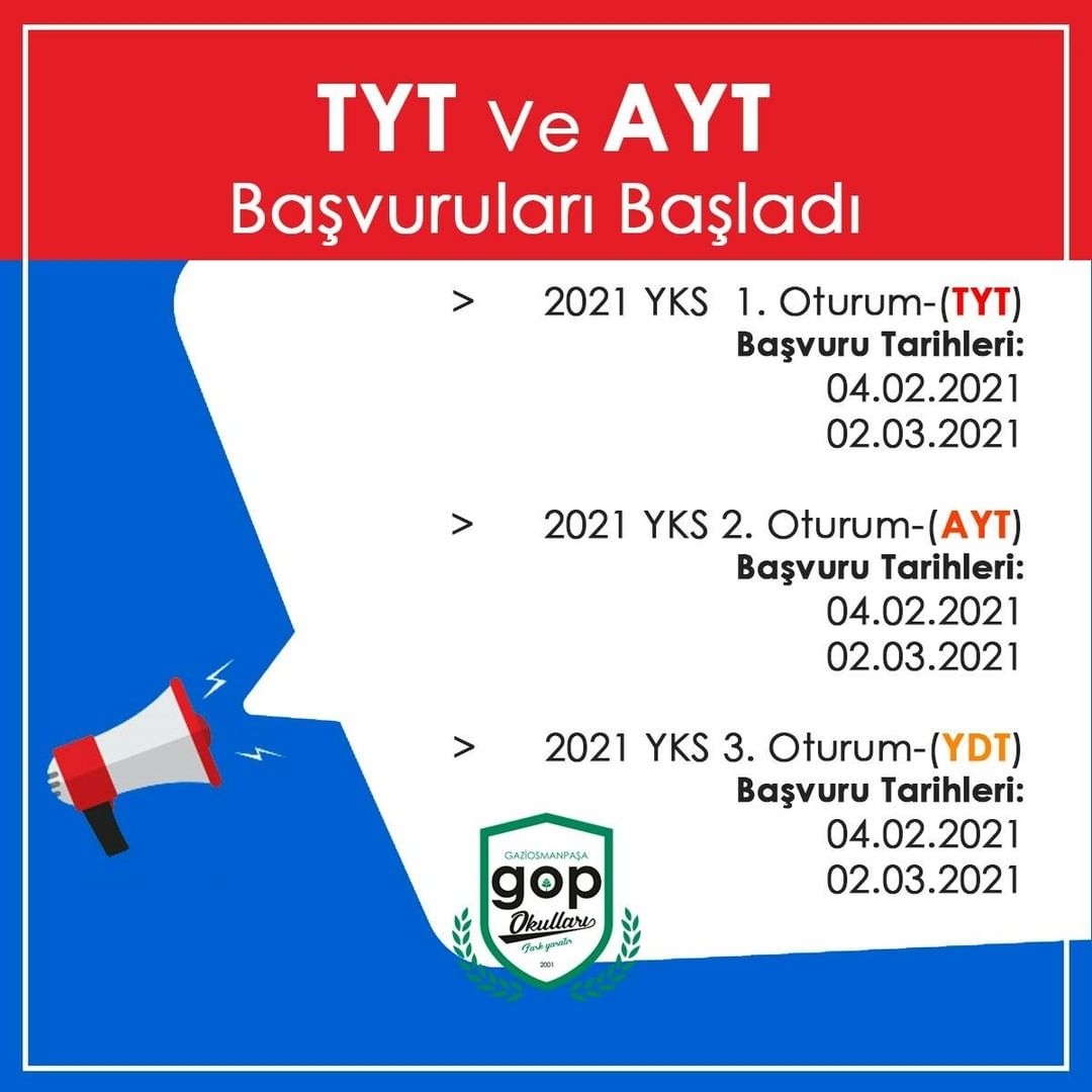 TYT ve AYT Başvuruları