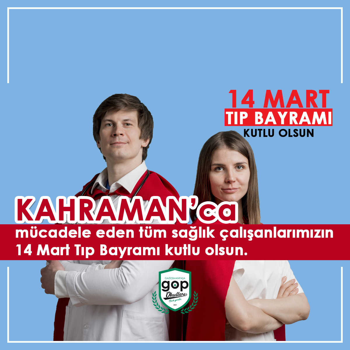 14 Mart Tıp Bayramı Kutlu olsun.