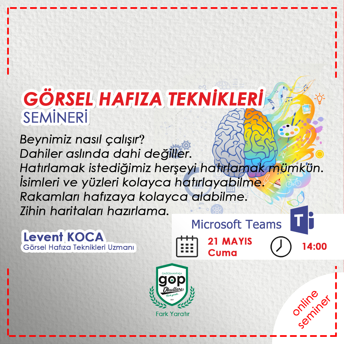 Görsel Hafıza Teknikleri Semineri